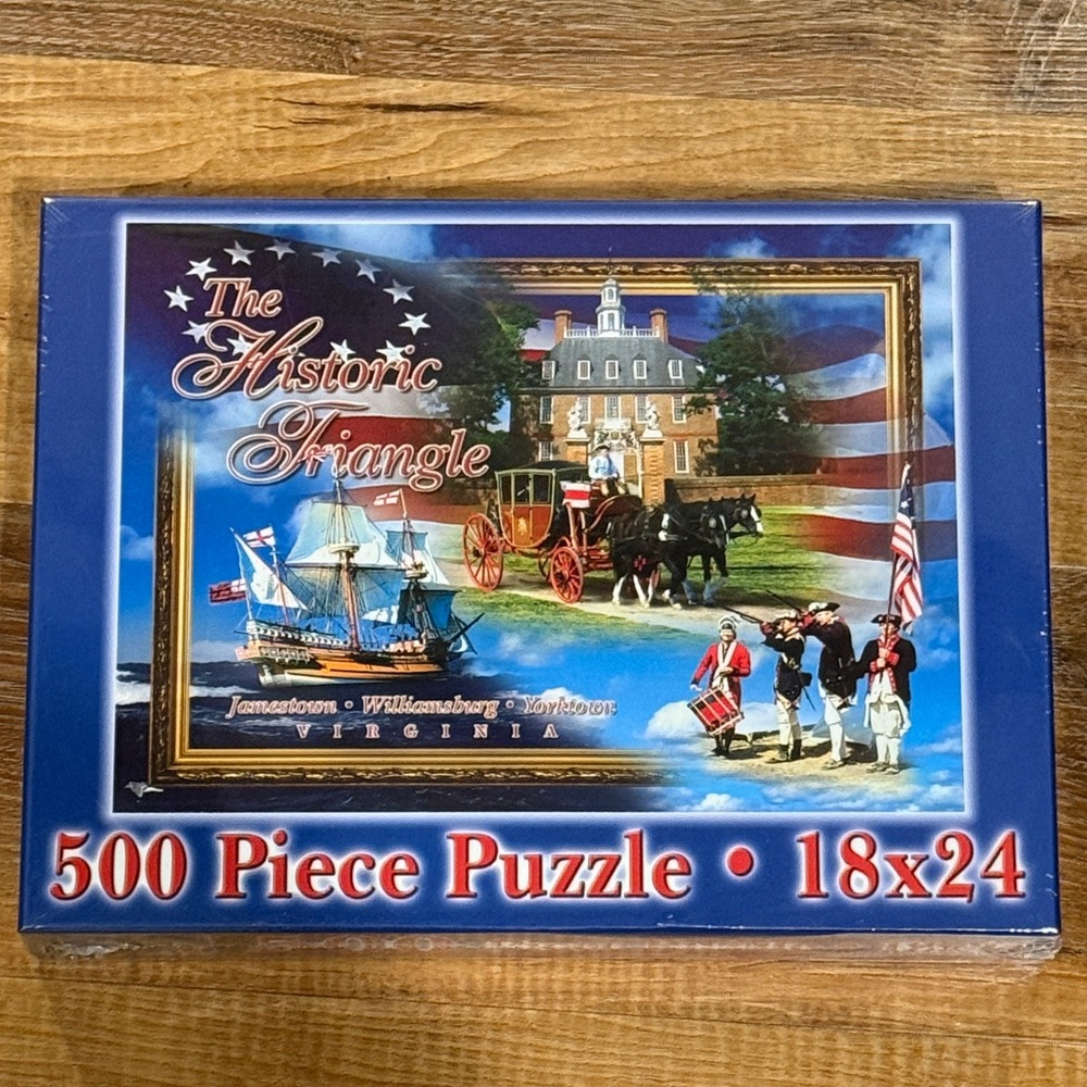 Historic Triangle 500 Piece Puzzle - Blue